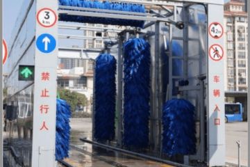 全自動公交車卡車智能洗車機(jī)傷車漆嗎[隆茂鑫晟]